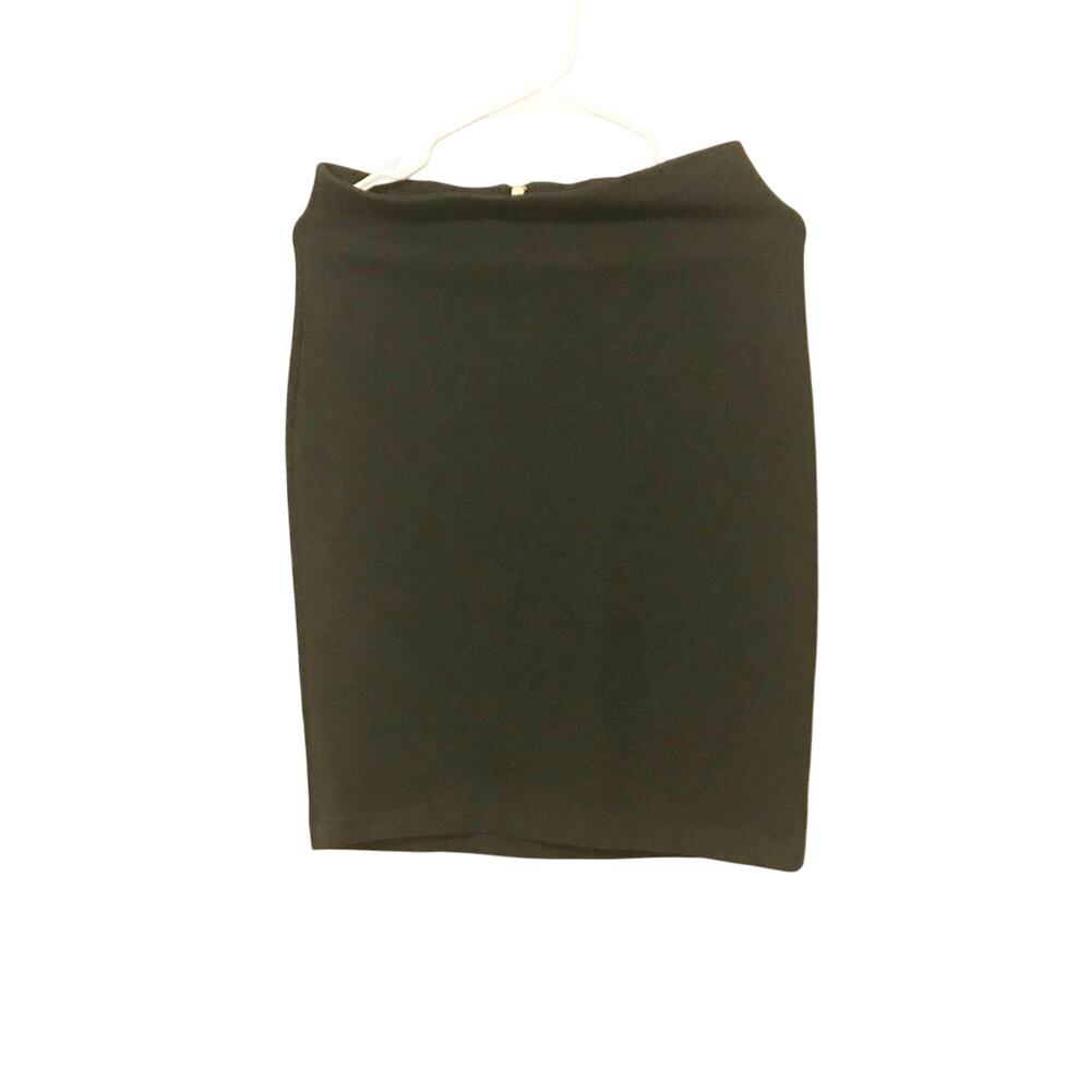 Philosophy dark gray pencil skirt with gold exposed zipper size 4